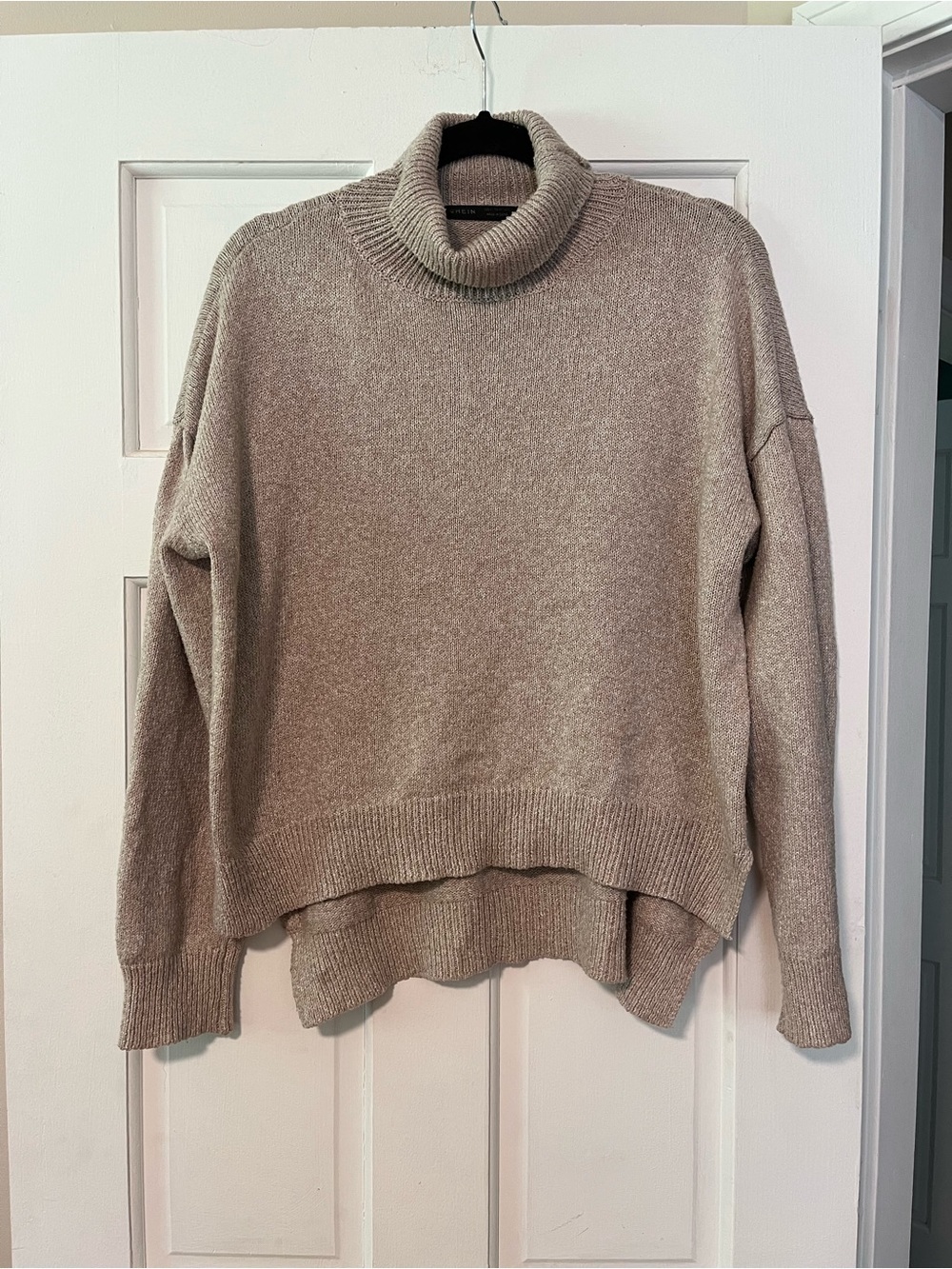 Oatmeal Turtleneck Sweater